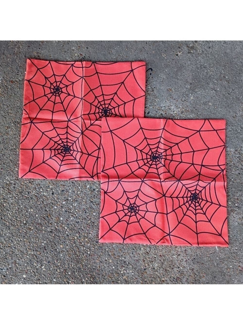 2/$20 Spiderweb Print Red Pillowcases- Set of 2